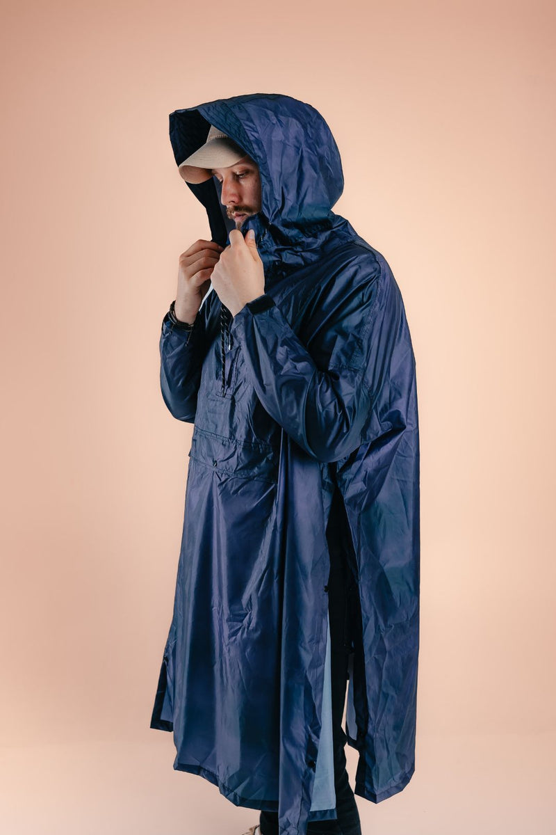 NAVY SKY RAINCOAT
