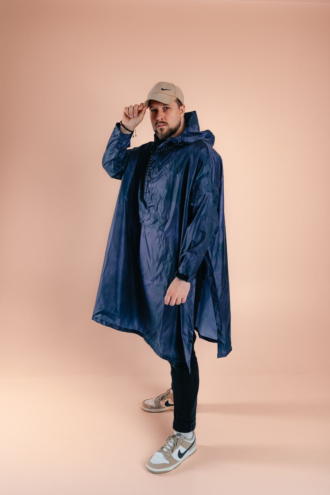 NAVY SKY RAINCOAT