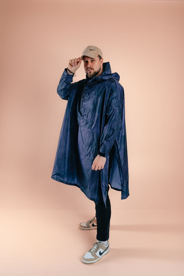 NAVY SKY RAINCOAT