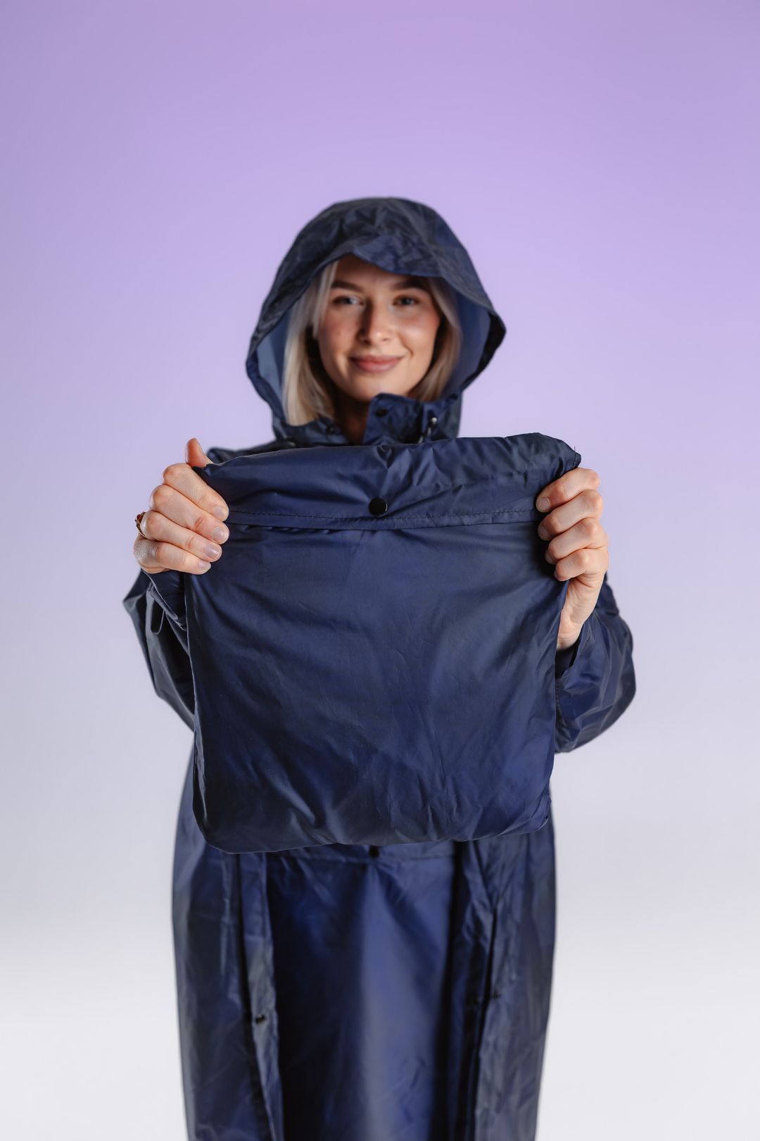 NAVY SKY RAINCOAT